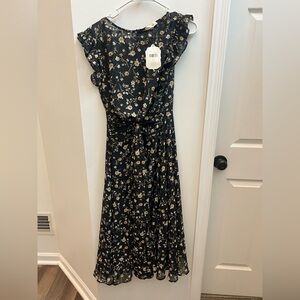 NWT Altar'd State Black Floral Dress Womens Size Large